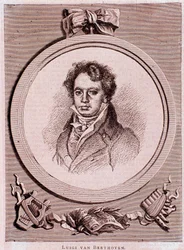 Ludwig van Beethoven német zeneszerző portréja