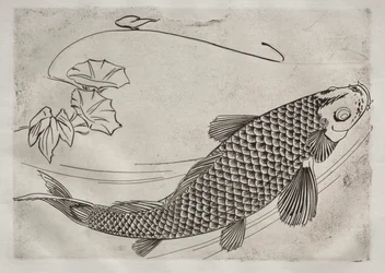Vacsora (Rousseau szolgáltatás): nagy hal japán stílusban (19. sz.)