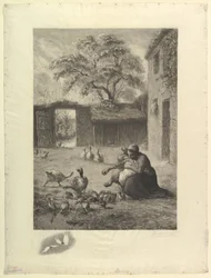 Tavasz, Millet pasztellje után, 1888.