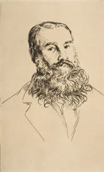 Charles Leland portréja, 1871.