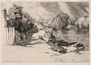 A Szajna Bas-Meudonnál a Seguin- és Mottiaux-szigetekkel, 1868.