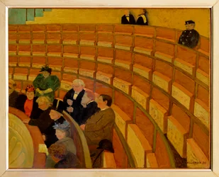 La troisieme galerie au Theatre du Chatelet - A harmadik galéria a Theatre du Chatelet-ben ... (festmény, vászon)