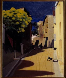 Virágzó mimózák Cagnesben 1921-ben Felix Vallotton (1865-1925) festménye
