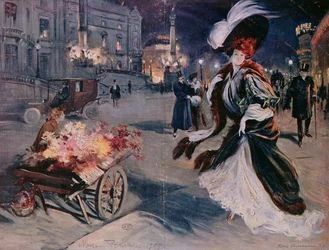 Párizs éjszaka az Opera negyedben, 1907