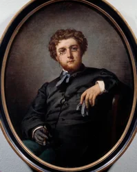 George Bizet (1838-1875) francia zeneszerző portréja. Felix Henri Giacomotti (1828-1909) festménye. Párizs, Musee Carnavalet.