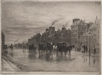Egy téli reggel a Quai de LHotel-Dieu-n, 1876.
