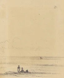 Figurák a parton [verso], c. 1875.