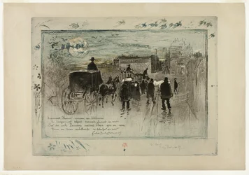 Temetési menet a Boulevard Clichy-n