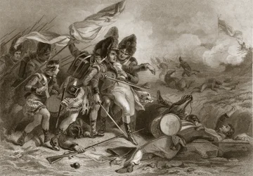 Pakenham halála a New Orleans-i csatában, kocsma. 1860