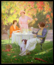 Tea a kertben