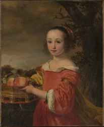 Petronella Elias (1648-1667) egy kosár gyümölccsel