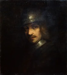 Sisakos férfi portréja, 17. század