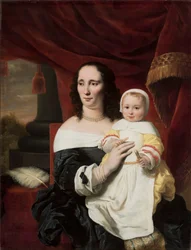 Johanna de Geer-Trip portréja lányával, Cecyliával