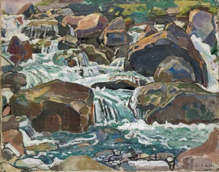 Mountain Creek Champéry közelében, 1916.