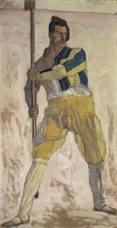 Alabárdos harcos, 1898 körül