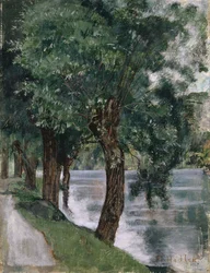 Fűzfák a Rhone-nál, 1885 körül
