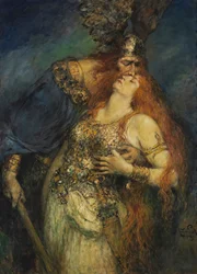 Wotan búcsúja Brünnhildétől, kb. 1910