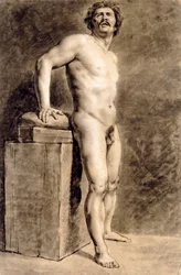 Férfi Akadémiafigura, Valószínűleg Polonais, álló, 1821