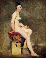 Ülő akt, Mademoiselle Rose (olaj, vászon)