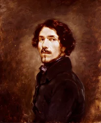 Önarckép 44 évesen Eugene Delacroix (1798-1863) festménye 1842 körül Firenze, Galleria degli Uffizi (Irodák)