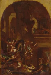 Heliodorus kiűzése a templomból, 1857 körül