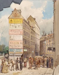 A Kohlmessergasse és a Salzgries a Ruprechtsstiege-nél