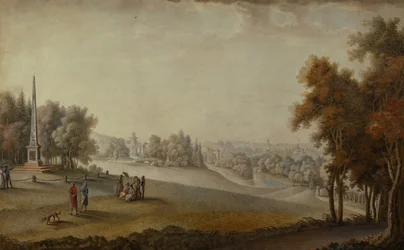 Kilátás a Carskoje Selo parkra, 1793