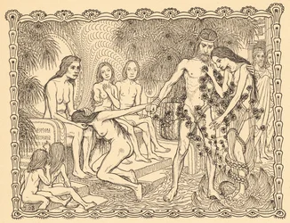 A varázsvilágon keresztül, 9. lemez, a „Lebenszeichen” portfólióból, pub. Fritz Heyder Verlag 1908-ban Berlinben