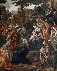 A mágusok imádása – San Donato oltárképe (olaj, tábla