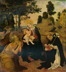 A Szűz és a Gyermek szentekkel, Jeromossal és Domonkossal, 1485, 1911