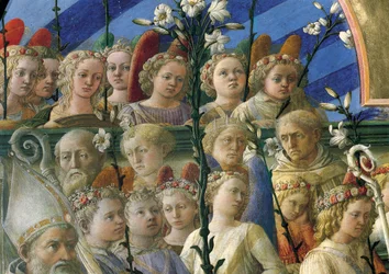 Maringhi-koronázás (circa 1406-1469), 200x287 cm, részlet