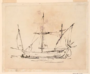 Rajz, Vitorlás hajó, 1770-1800
