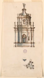 Rajz, Tabernákulum terv, 1750-1775