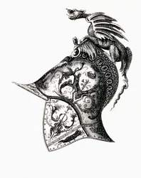 I. Ferenc francia király damaszkolt sisakja, 1855