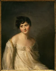 A Madame Recamier néven ismert Juliette Recamier (1777-1849) portréja. Firmin Massot (1766-1849) festménye, olaj, vászon, 1807 körül. Francia művészet