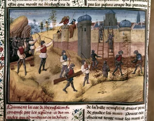 KRUSZÁDOK: A keresztes lovagok megmászták Jeruzsálem falait. A "Histoire des Cr...
