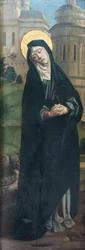 A bánat Madonnája, flamand nápolyi festő, a 16. század fordulóján aktív (olaj, vászon)