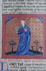 Gen 1111 oldal a Legenda Aurea-ból, Bruges, 1400-10