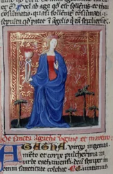 Gen 1111 oldal a Legenda Aurea-ból, Bruges, 1400-10