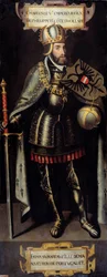 V. Károly (1500-1558) spanyol király, a Szent Római Birodalom császárának portréja. A flamand iskola festménye