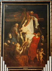 A főoltár. A festés. flamand mester. 17. század.