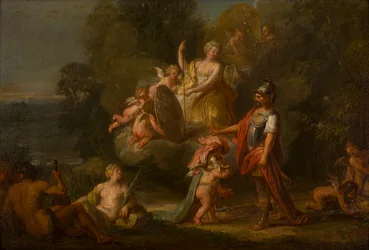 A Vénusz fegyvert ad Aeneasnak, 1400-1699 körül (olaj, vászon és tábla)