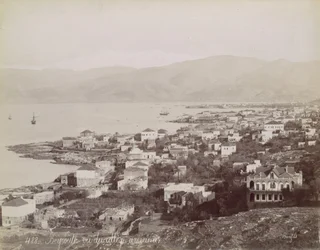 Bejrút. Az American College-ból nézve kb. 1870.