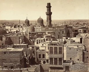 Panorámás kilátás Kairóra, Egyiptom