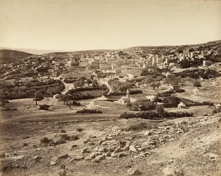 Panorámás kilátás Názáretre, Izrael