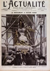 Victor Hugo emlékművének felavatása Barriasnál, Párizsban, január 17-én