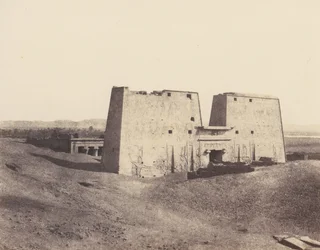 Edfu Apollonopolis Magna, Általános nézet a templomról, 1851-52, nyomtatva 1853-54.