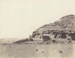 El-Kab éléthya, A Hemi-Spéos általános képe, 1851-52, nyomtatva 1853-54.