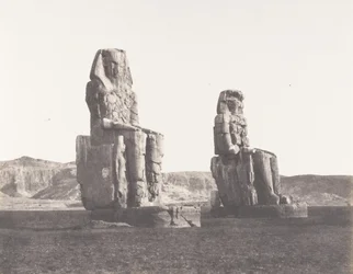 Gournah Thebes, Colosses That of Right, Said of Memnon, 1851-52, nyomtatva 1853-54.