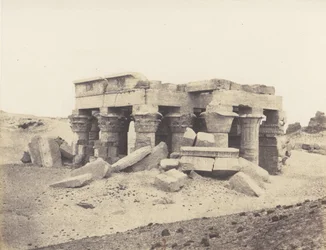 Kôm-Ombou Ombos, A romok általános képe, 1851-52, nyomtatva 1853-54.